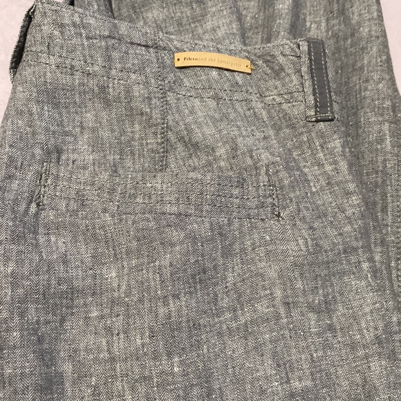 Anthropologie Linen Pilcro Heathered Wide Leg Pant Size 6 - Picture 14 of 16